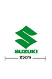 Suzuki Yazı Ve S  Logo Yazı Sticker Etiket Tek Renk