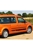 Volkswagen Caddy Mk1 Mk2 Mk3 Yan Kapı Şerit Sticker Etiket Modeli