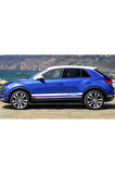 Volkswagen T-Roc Yan Kapı Düz Şerit Sticker Etiket Modeli
