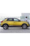 Volkswagen T-Roc Yan Kapı Düz Şerit Sticker Etiket Modeli