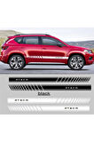 Seat Ateca Yan Kapı Şerit Sticker Etiket Modeli 2