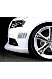 Audi Yan Kapı Logo Ve Yazı Detaylı Sticker Etiket