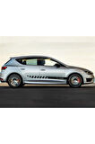 Seat Leon Yan Kapı Şerit Sticker Etiket Modeli
