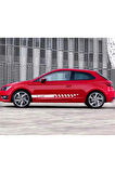 Seat Leon Yan Kapı Şerit Sticker Etiket Modeli