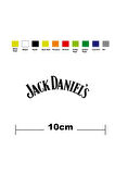 Jack Daniels Sponsor Marka Tek Renk Sticker Etiket