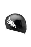 Tek Renk Kanat ( Wing Helmet Stickers ) Kask Sticker Etiket Modeli 2