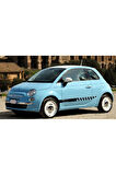 Fiat 500 Yan Kapı Şerit Sticker Etiket Modeli
