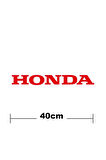 Honda Logo Yazı Sticker Etiket Tek Renk