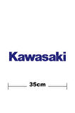 Kawasaki Logo Yazı Sticker Etiket Tek Renk