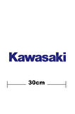 Kawasaki Logo Yazı Sticker Etiket Tek Renk