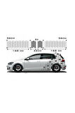 Yan Kapı Petek Desenli Sticker Etiket Modeli