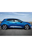 Renault Megane Yazılı Üç Çizgi Yan Kapı Sticker Etiket Modeli