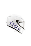 Tek Renk Üçlü Yıldız (triple Star Helmet Stickers) Kask Sticker Etiket Modeli 1