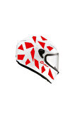 Kare Kırmızı Kamuflaj Kask Sticker Modeli 2