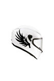 Tek Renk Kanat ( Wing Helmet Stickers ) Kask Sticker Etiket Modeli 2