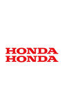 27 Cm Honda Yazılı Mini Sticker Etiket Modeli