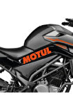 CFMOTO 250 NK Motul Orta Şase Tasarım Motosiklet Sticker Etiket Modeli Turuncu