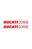 Ducati Corse Yazılı Renkli Sticker Etiket Modeli