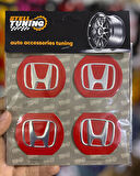 Universal Araç Uyumlu, Honda Jant Göbeği Arması, Sticker 4'lü Set 60mm