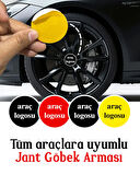 Universal Araç Uyumlu, Nissan Jant Göbeği Arması, Sticker 4'lü Set 60mm