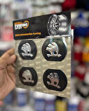 Universal Araç Uyumlu, Skoda Jant Göbeği Arması, Sticker 4'lü Set 60mm