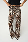 Lastikli Pantolon - Leopar