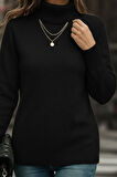 Kadın Uzun Kollu Balıkçı Yaka Triko Bluz