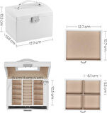 SONGMICS 3 Katlı Mücevher Kutusu,JBC154W01