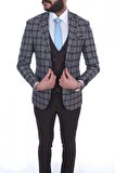 kombinli slimfit  Yelekli Takım Elbise