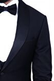 Jan Carlucci Slimfit Şal Yaka Damatlık Takım Ceket - Yelek - Pantolon - Gömlek - Papyon