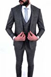Jan Carlucci Slimfit Yelekli Drop 6 Takım