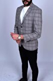 Fonte Falcao Slimfit Mono Yaka Drop 6 Ceket