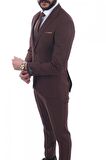 Yelekli  Slimfit Drop 6 Takım Elbise