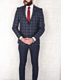 Fonte Falcao Slimfit Yelekli Drop 6 Takım-Lacivert