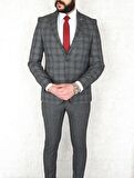Fonte Falcao Slimfit Yelekli Drop 6 Takım-Gri