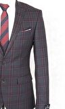 Jan Carlucci Yünlü Slimfit Yelekli Drop 6 Takım