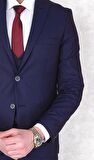 Fonte Falcao Slimfit Yelekli Drop 6 Takım- Mor