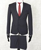 Jan Carlucci Slimfit Yelekli Drop 6 Takım-KoyuGri