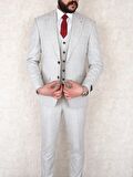 Jan Carlucci Slimfit Yelekli Drop 6 Takım-Gri