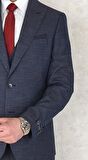 Jan Carlucci Slimfit Yelekli Drop 6 Takım-Lacivert