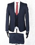 Fonte Falcao Slimfit Yelekli Drop 6 Takım-Lacivert