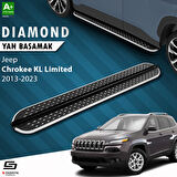 S-Dizayn Jeep Cherokee KL Diamond Krom Yan Basamak 173 Cm 2013-2023 A+ Kalite