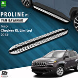 S-Dizayn Jeep Cherokee KL OEM Still Pro V1 Aluminyum Yan Basamak 173 Cm 2013-2023 A+ Kalite