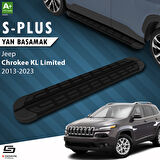 S-Dizayn Jeep Cherokee KL S-Plus Siyah Yan Basamak 173 Cm 2013-2023 A+ Kalite