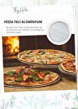 Pizza Tepsisi Alüminyum Pizza Teli Lahmacun Tepsisi 33 Cm
