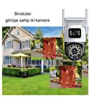 Su Geçirmez Çift Lensli Yapay Zekalı 4K 1080P Kablosuz Gece Görüşlü Harekete Duyarlı Güvenlik Kamera