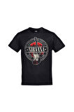 Nirvana Gitar Est. 1988 Baskılı Unisex Siyah Tshirt