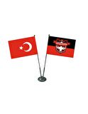 Jethızında Gaziantep Spor Taraftar 2'li Masa Bayrağı Takımı