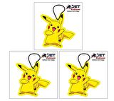 Jethızında 3'lü Set Pikachu Tasarımlı Oto Kokusu