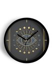 Üçüncü Göz - Altıncı Çakra Temalı Modern Duvar Saati - 35cm - Sessiz Mekanizma
